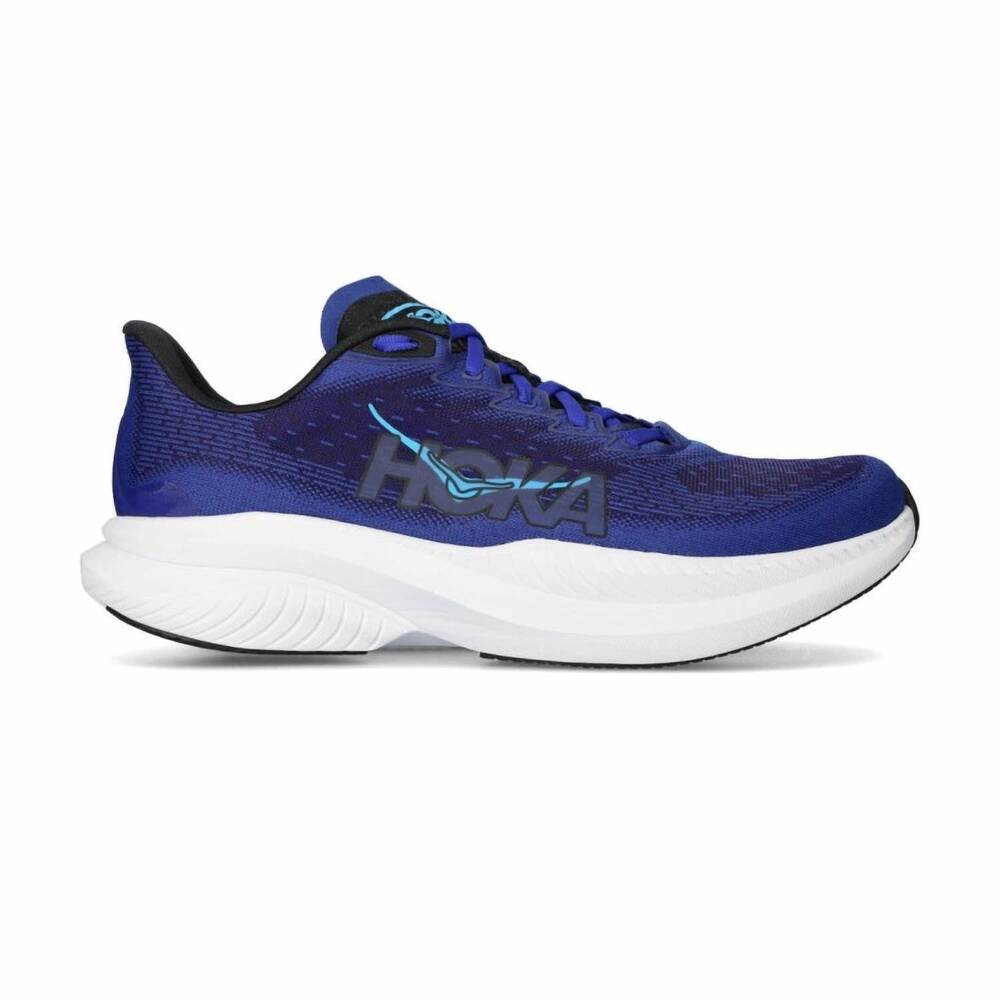 NEW HOKA men's mach 6 running shoes in black/night sky